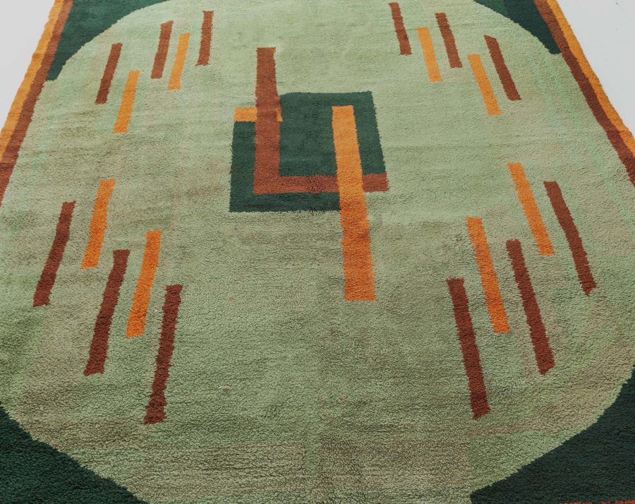 Vintage French Deco Rug BB7822