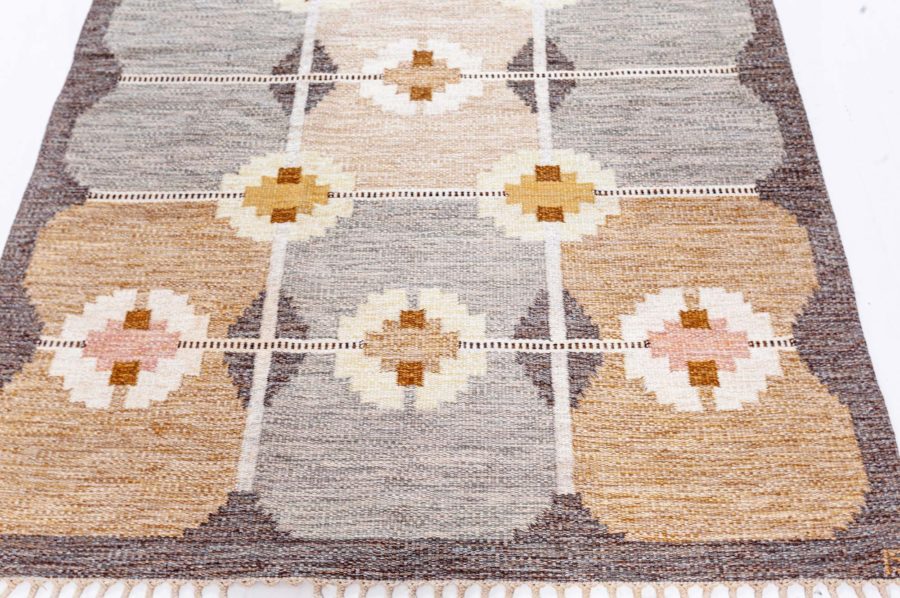 Swedish Flat woven Rug by Ingegerd Silow BB7827