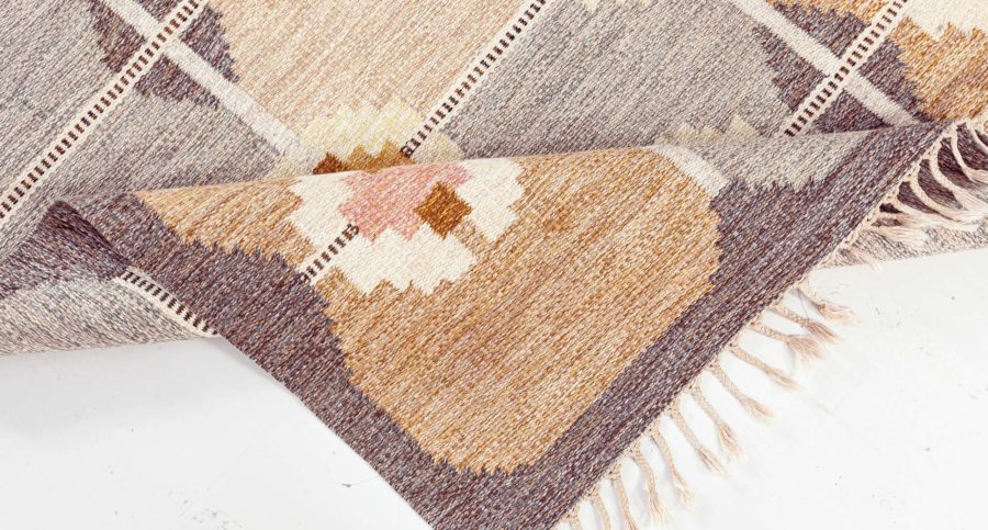 Swedish Flat woven Rug by Ingegerd Silow BB7827