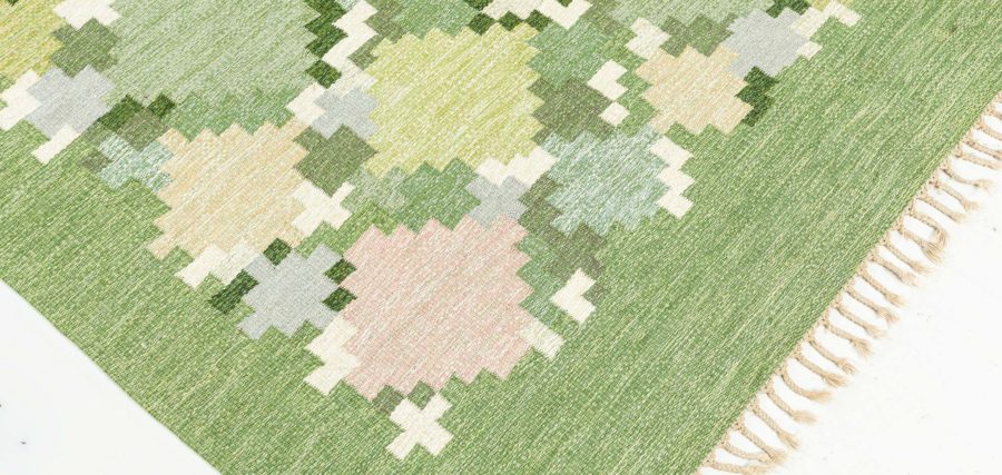 Swedish Flat Woven Rug By Ingegerd Silow BB7828