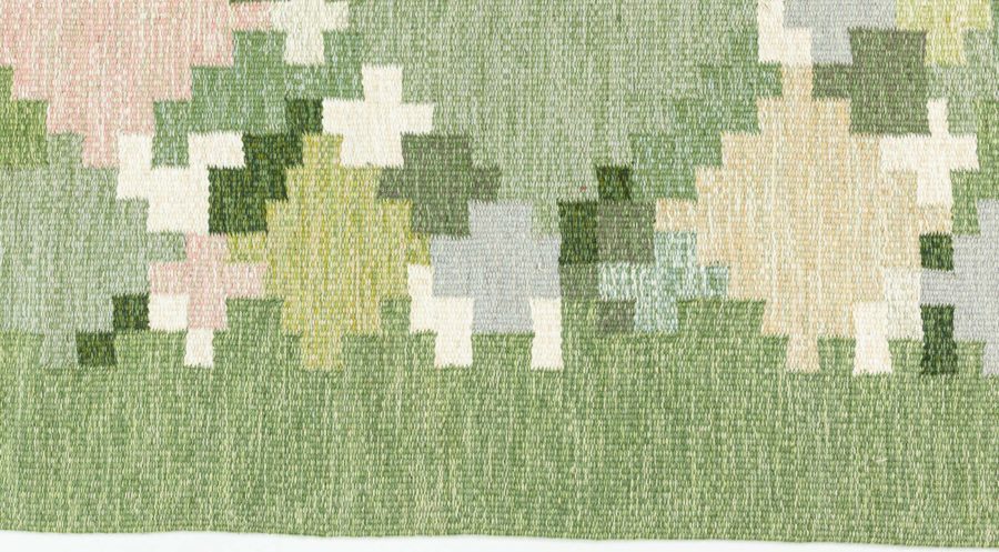 Swedish Flat Woven Rug By Ingegerd Silow BB7828