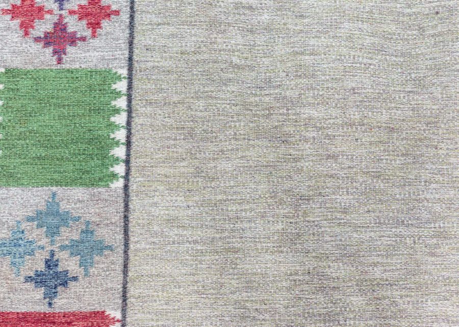 Swedish Flat woven Rug by Bitte Ahlgren (BA) BB7829