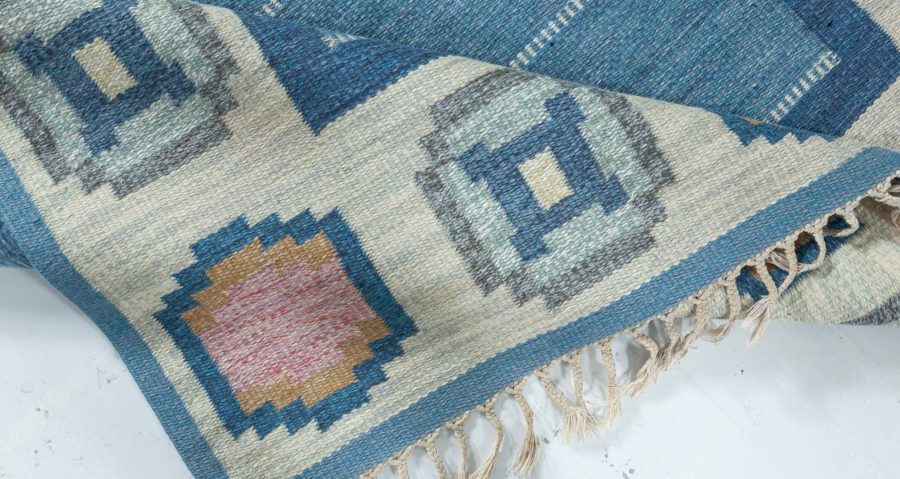 Swedish Flat woven Rug by Ingegerd Silow BB7860