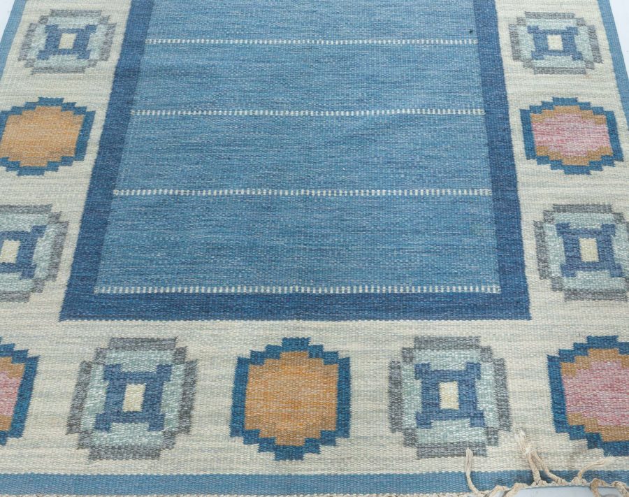 Swedish Flat woven Rug by Ingegerd Silow BB7860