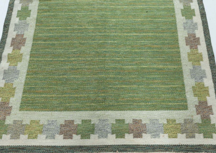 Swedish Flat woven Rug by Ingegerd Silow BB7866