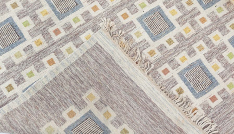 Vintage Flat Woven Rug by Edna Martin BB7886