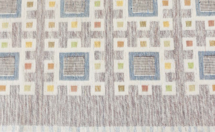 Vintage Flat Woven Rug by Edna Martin BB7886