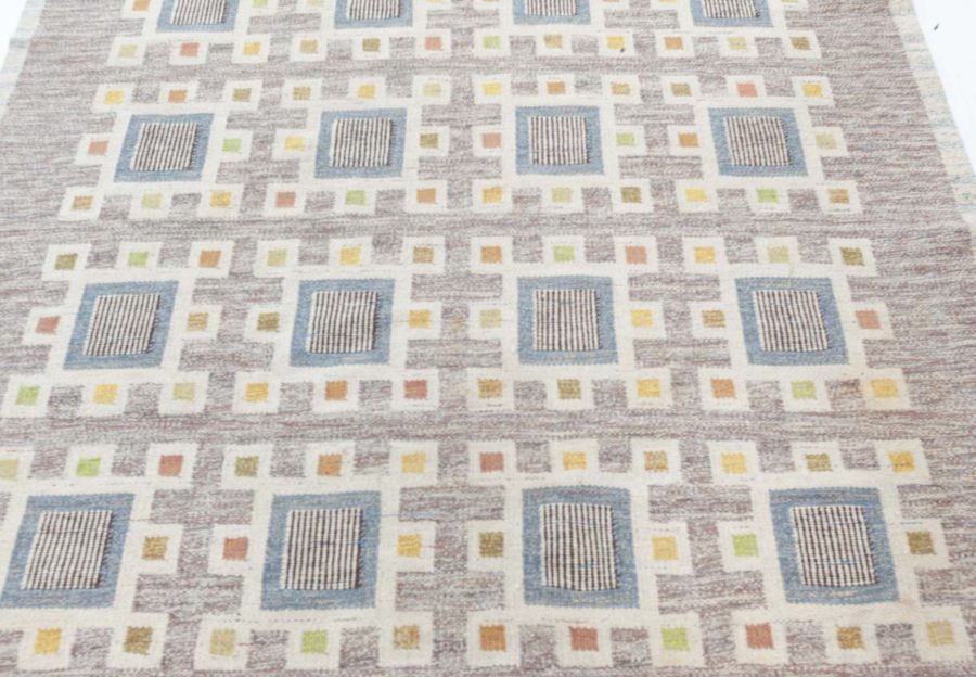 Vintage Flat Woven Rug by Edna Martin BB7886