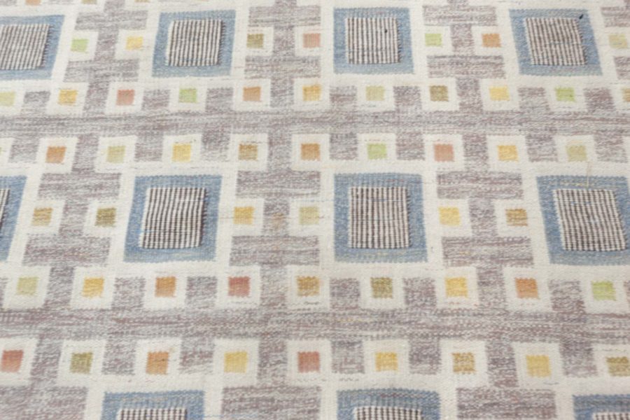 Vintage Flat Woven Rug by Edna Martin BB7886