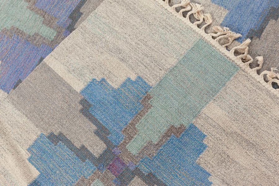 Vintage Swedish Flat Woven Rug by Judith Johansson BB7895