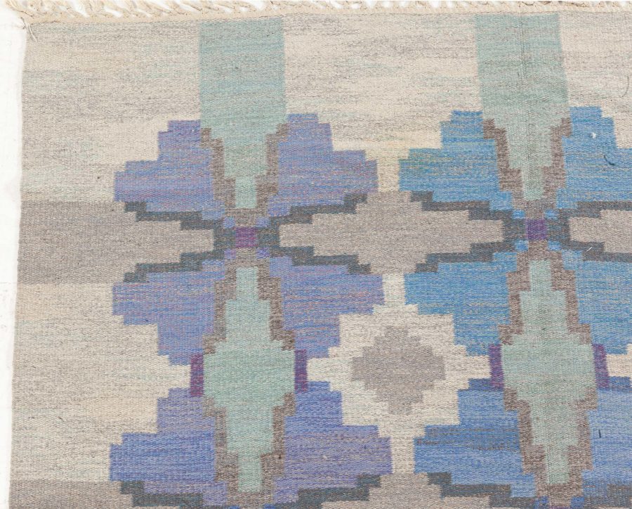 Vintage Swedish Flat Woven Rug by Judith Johansson BB7895