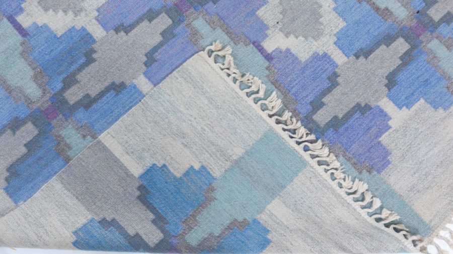 Vintage Swedish Flat Woven Rug by Judith Johansson BB7895