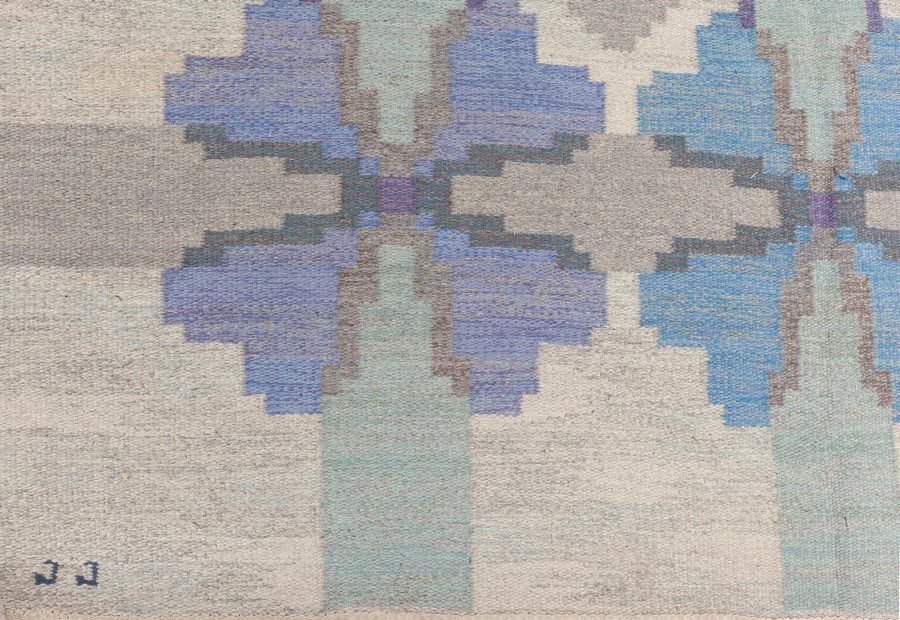 Vintage Swedish Flat Woven Rug by Judith Johansson BB7895