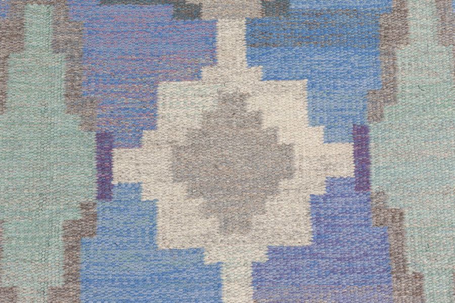 Vintage Swedish Flat Woven Rug by Judith Johansson BB7895
