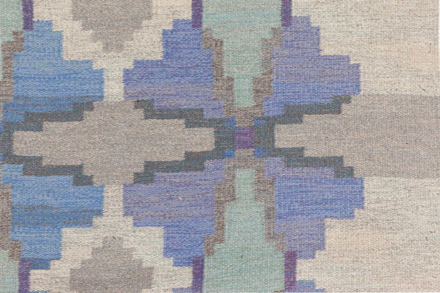 Vintage Swedish Flat Woven Rug by Judith Johansson BB7895