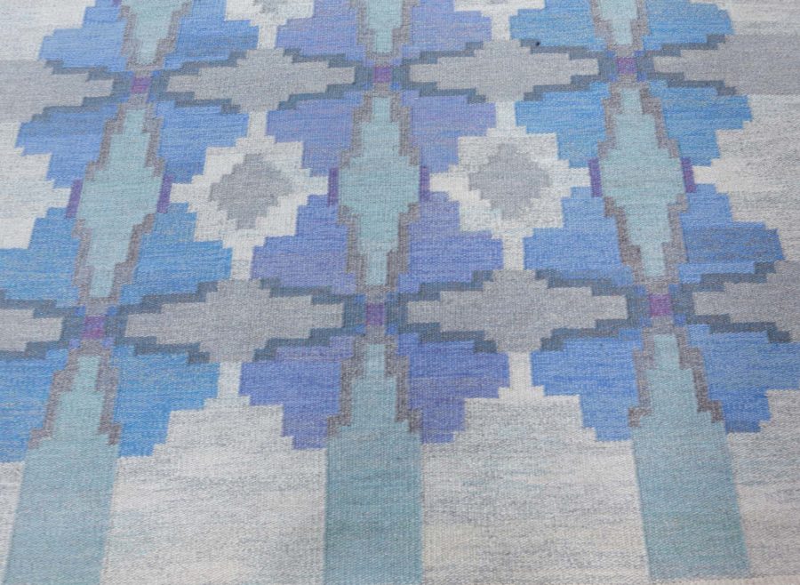 Vintage Swedish Flat Woven Rug by Judith Johansson BB7895