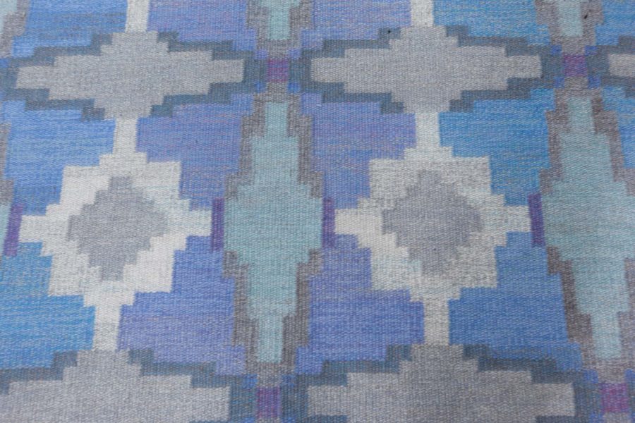 Vintage Swedish Flat Woven Rug by Judith Johansson BB7895