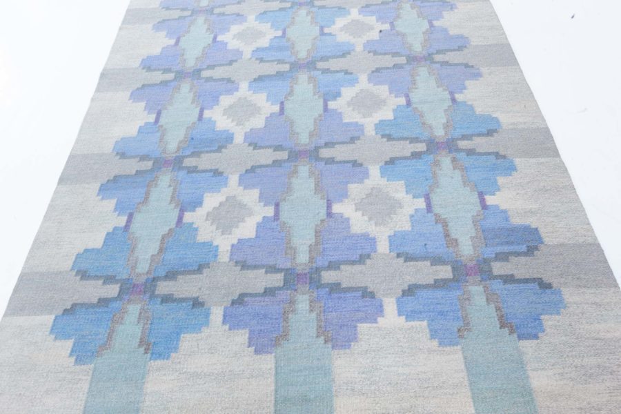 Vintage Swedish Flat Woven Rug by Judith Johansson BB7895