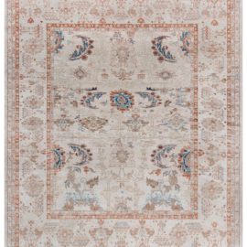 Antique Sultanabad Persian Allover Cream Beige Hand-Knotted Wool Carpet – Circa 1980 BB7910
