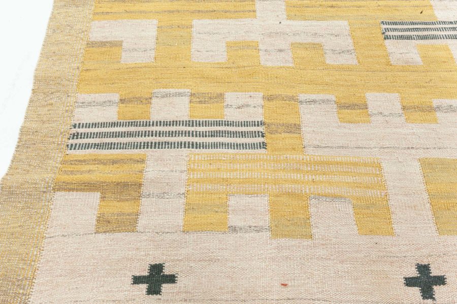 Swedish Flat Woven Rug N12477