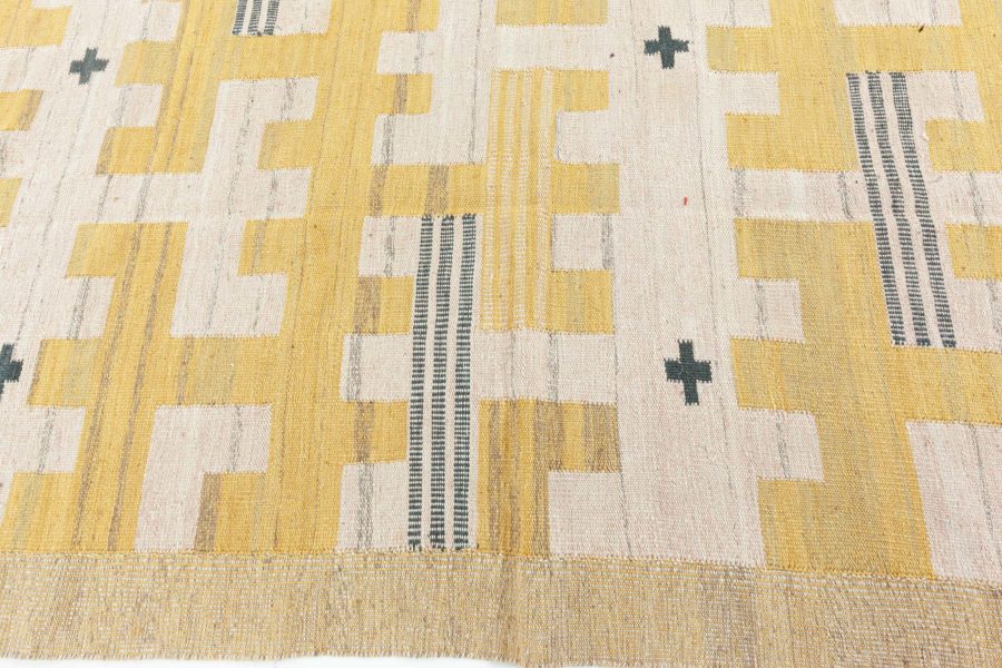 Swedish Flat Woven Rug N12477