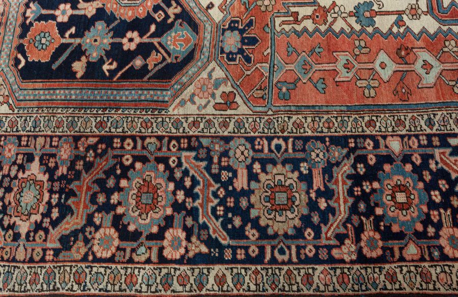 Antique Persian Heriz Rug BB7995