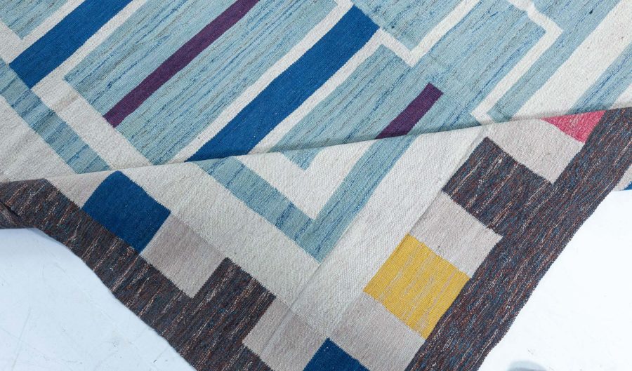 Swedish Flat Weave Rug N12473