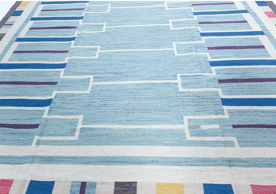 Swedish Flat Weave Rug N12473