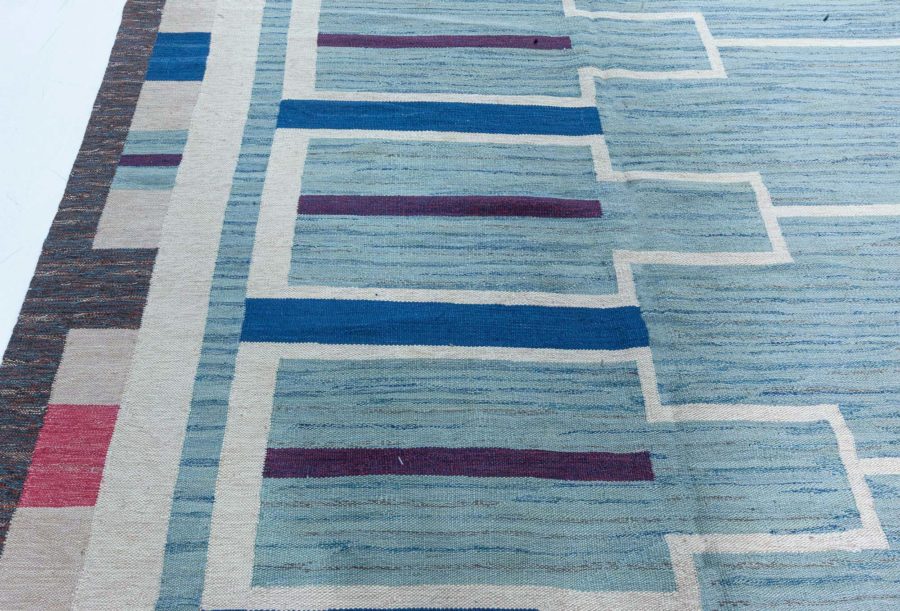 Swedish Flat Weave Rug N12473