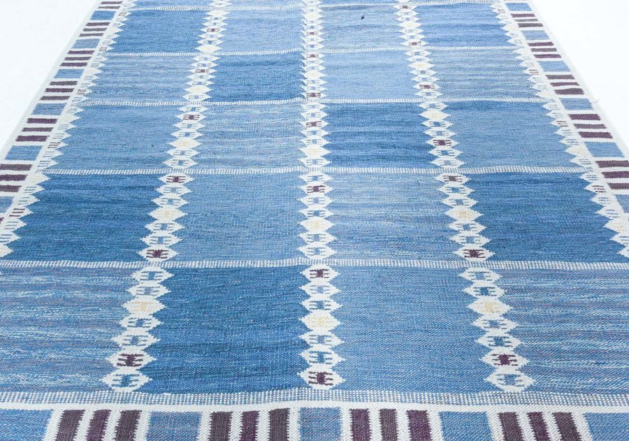 Swedish Flat Weave Rug N12474