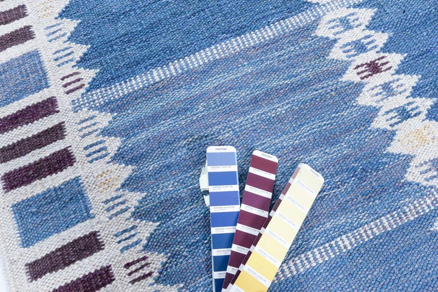 Swedish Flat Weave Rug N12474