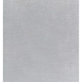 Abstract Modern Quatrefoil Grid Light Gray Handmade Silk Rug “Astral” N12478