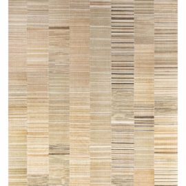 Flatweave Contemporary Soft Beige Variegated Stripe Carpet “Variegata” N12470