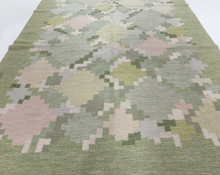 Swedish Flat Weave Rug by Ingegerd Silow BB8011