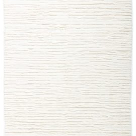 Abstract Contemporary Cream Streams Handmade Wool Carpet “Torrente” N12495