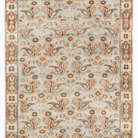 Antique Tabriz Persian Allover Sand Hand-Knotted Wool Runner – Circa 1920 (Fragment) BB8015