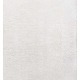 Modern Hand-Knotted Solid Light Gray Handmade Wool Rug “Lumera” N12492