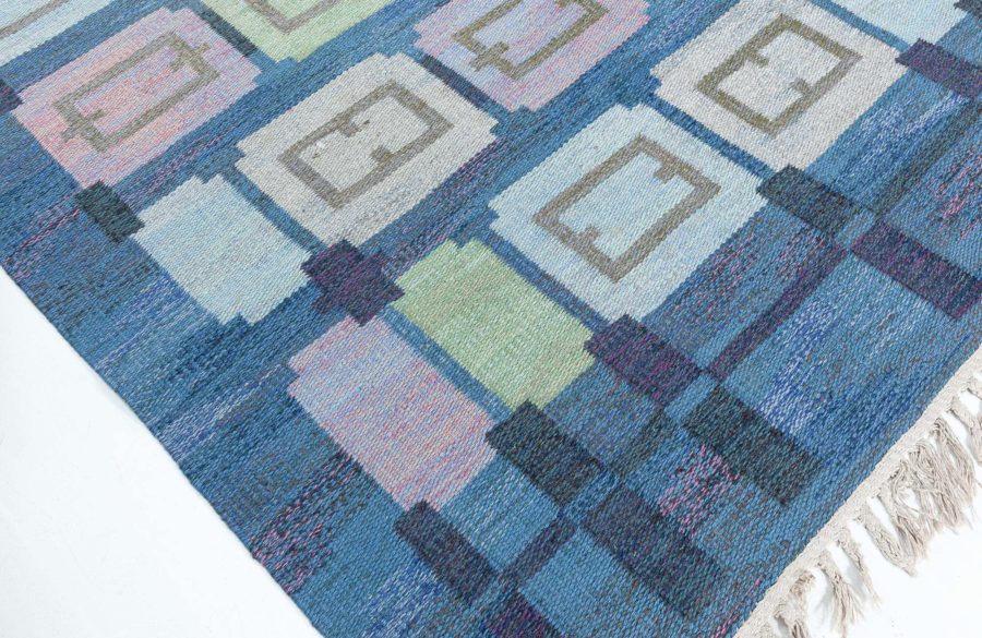 Vintage Swedish Flat Woven Rug by Judith Johansson (Spice hall) BB8029
