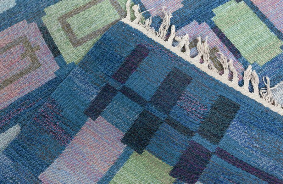 Vintage Swedish Flat Woven Rug by Judith Johansson (Spice hall) BB8029