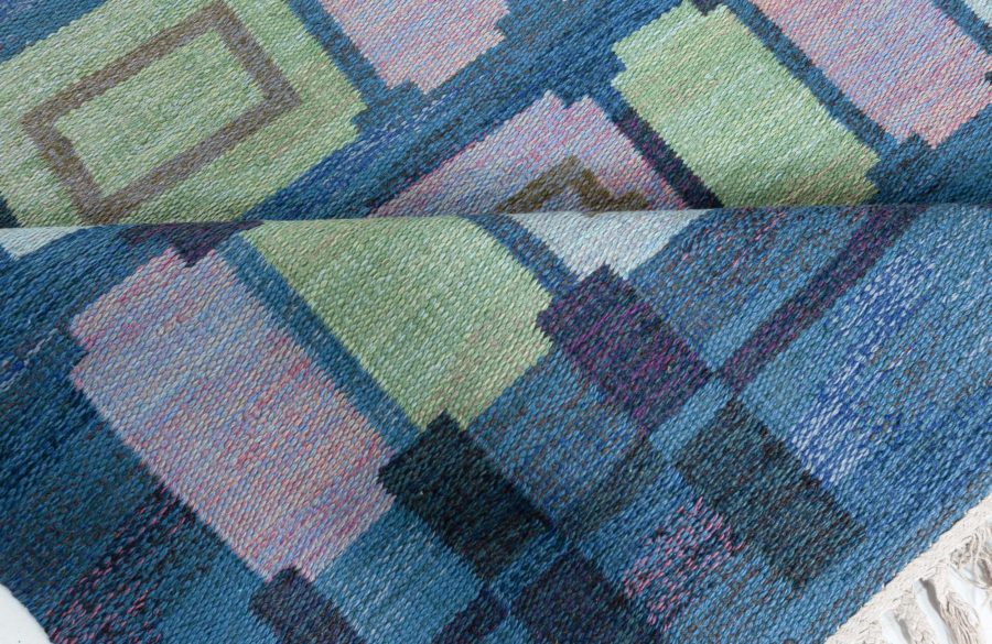 Vintage Swedish Flat Woven Rug by Judith Johansson (Spice hall) BB8029