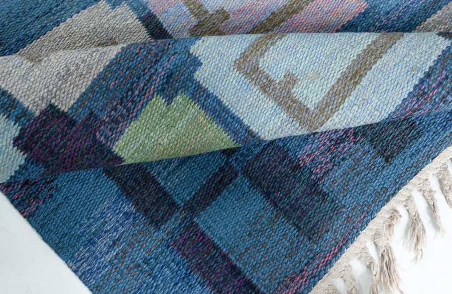 Vintage Swedish Flat Woven Rug by Judith Johansson (Spice hall) BB8029