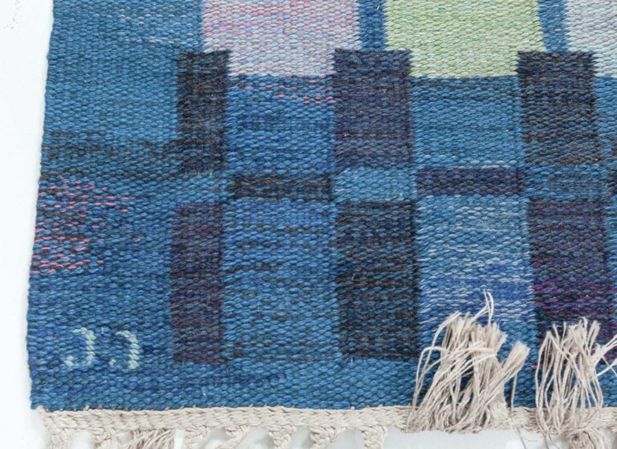 Vintage Swedish Flat Woven Rug by Judith Johansson (Spice hall) BB8029