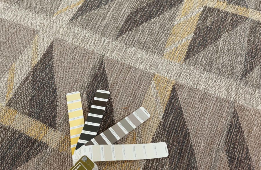 Contemporary Swedish Flat Weave  Rug N12501