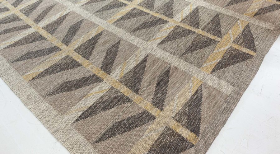 Contemporary Swedish Flat Weave  Rug N12501