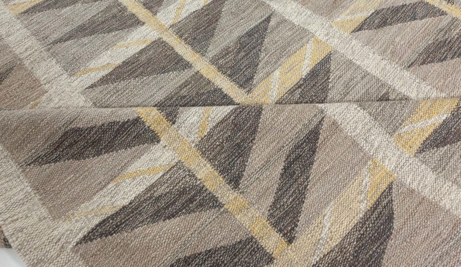 Contemporary Swedish Flat Weave  Rug N12501