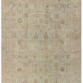 Antique Indian Allover Hand-Knotted Wool Rug In Pale Sand – Circa 1920 BB8027