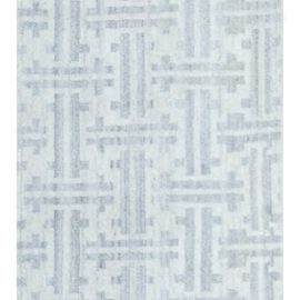 Geometric Modern Lattice Light Gray Hand-Knotted Wool Runner azure “Azure Lattice” N12507