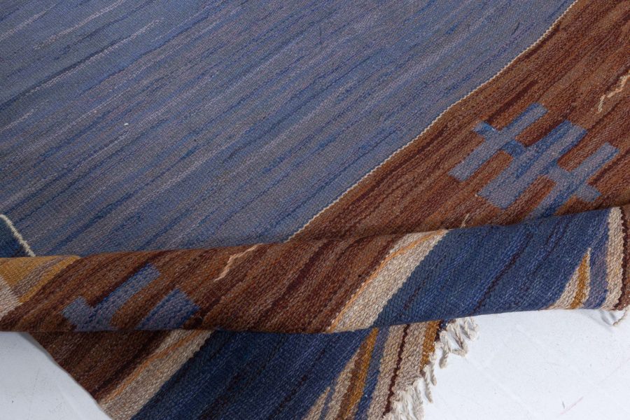 Swedish Flat Woven Rug by Johanna Bruns Vavskola BB8055
