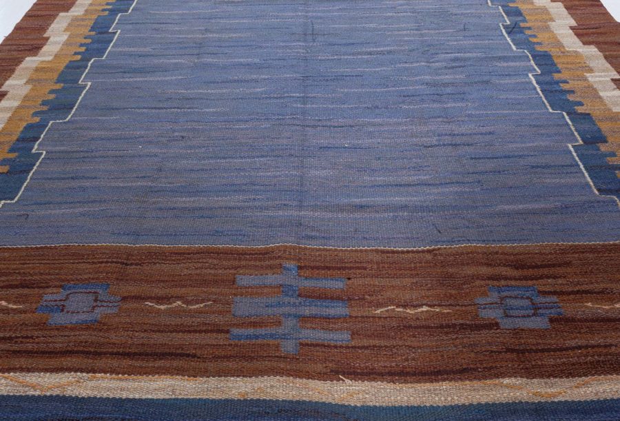 Swedish Flat Woven Rug by Johanna Bruns Vavskola BB8055