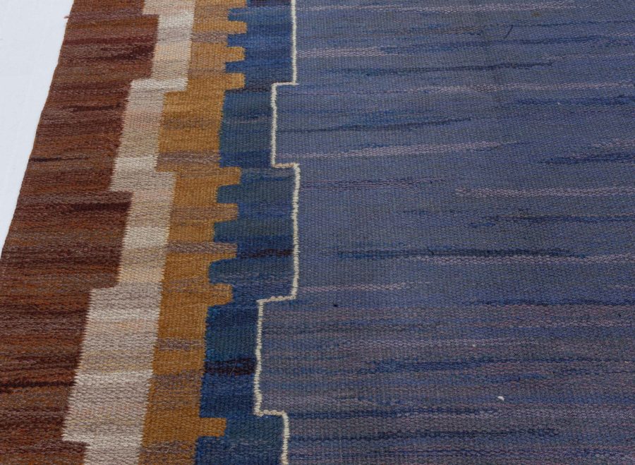 Swedish Flat Woven Rug by Johanna Bruns Vavskola BB8055